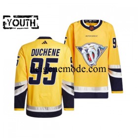 Kinder Nashville Predators Eishockey Trikot Matt Duchene 59 Adidas 2022-2023 Reverse Retro Gelb Authentic